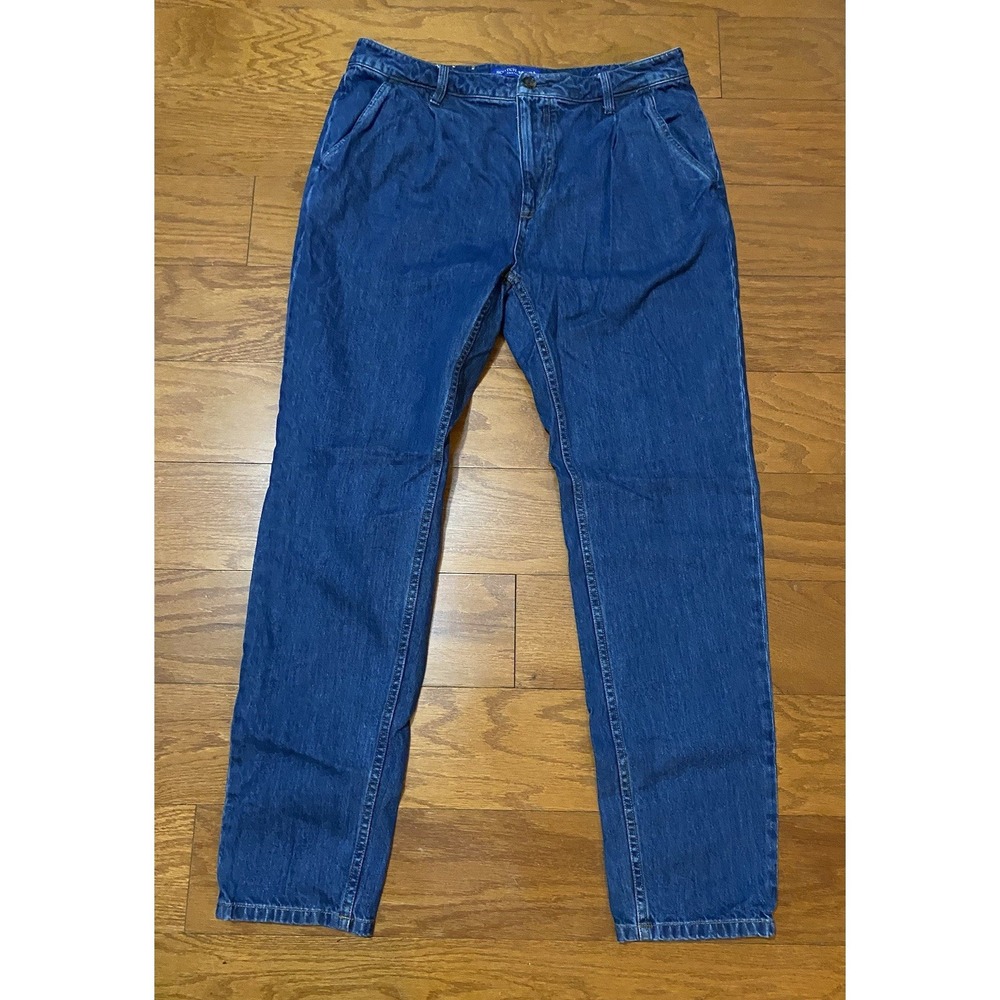 SCOTCH & SODA THE SAILOR Adjustable Jeans Men Blue Denim 32x34 Excellent Conditi